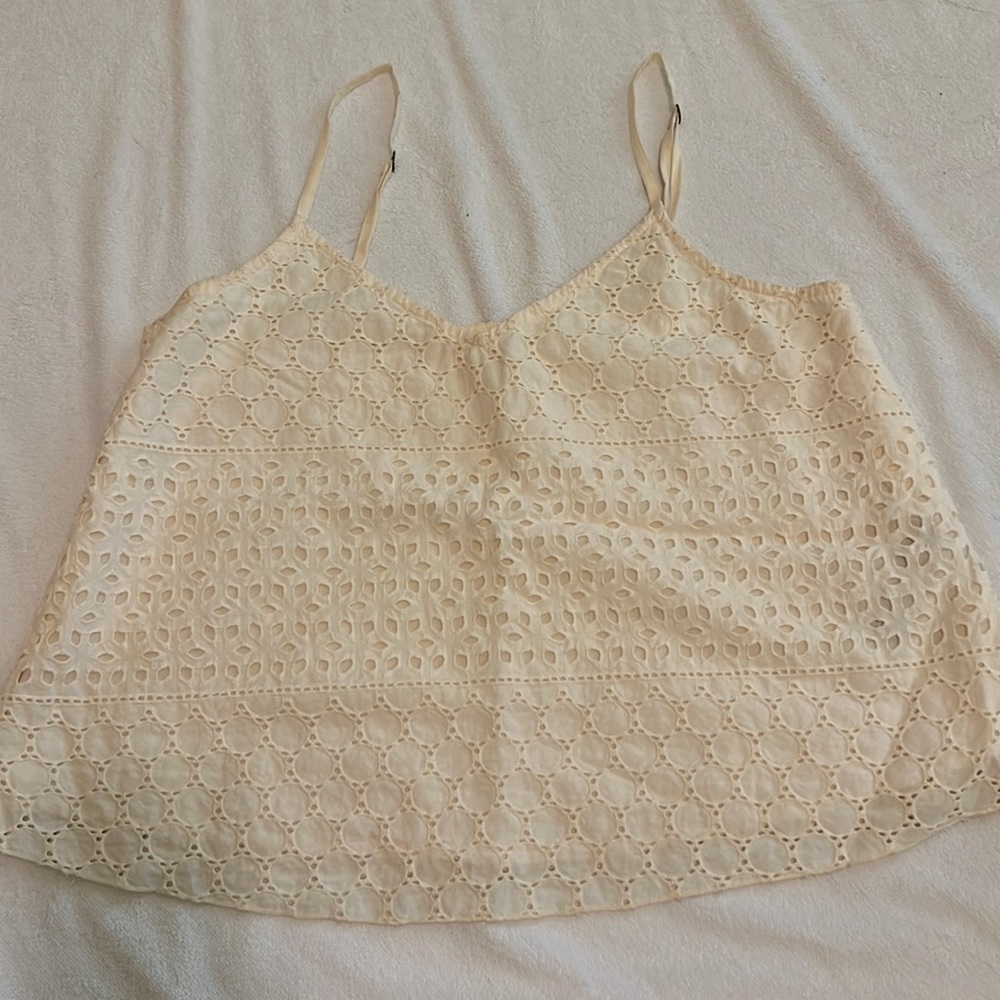 Hollister White Spaghetti Tank